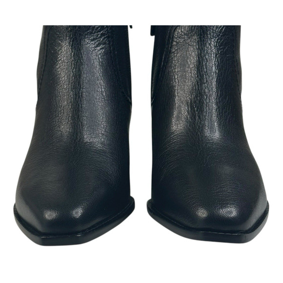 COLE HAAN Naia Black Leather Ankle Boots Womens Size 7B Side Zip New $200 C - Picture 3 of 13